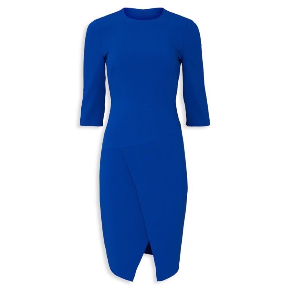 Black Halo Kofi Front Slit Sheath Dress